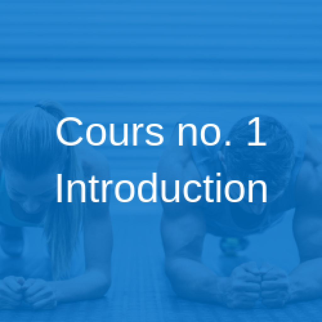 Cours no 1 | Introduction